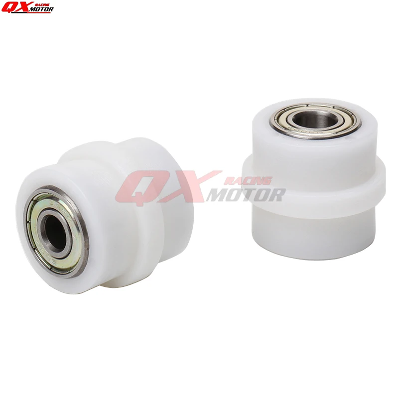 Chain roller tensioner bike pulley wheel slider guide for street enduro motorcycle motocross ATV CRF CR XR YZ WR 8mm 10mm motorcycle chain tensioner pulley