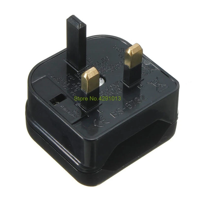 Новый европейский евро ЕС 2 Pin в Великобританию 3Pin разъем питания адаптер