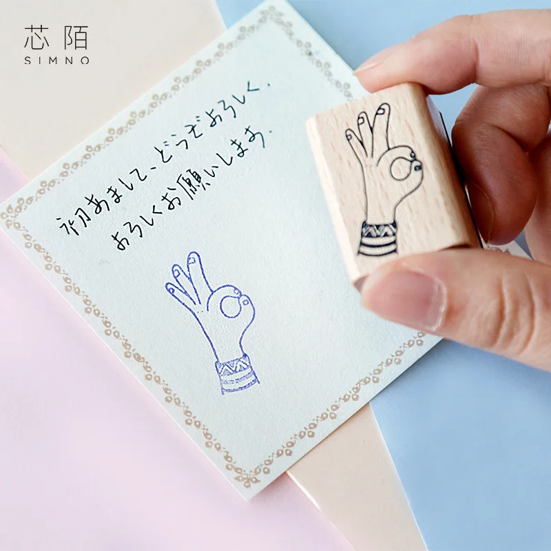 Fingertip индекс серии печать для журнала жесты руки планировщик штампы дневник в стиле скрапбукинг украшения аксессуары креативные канцелярские принадлежности