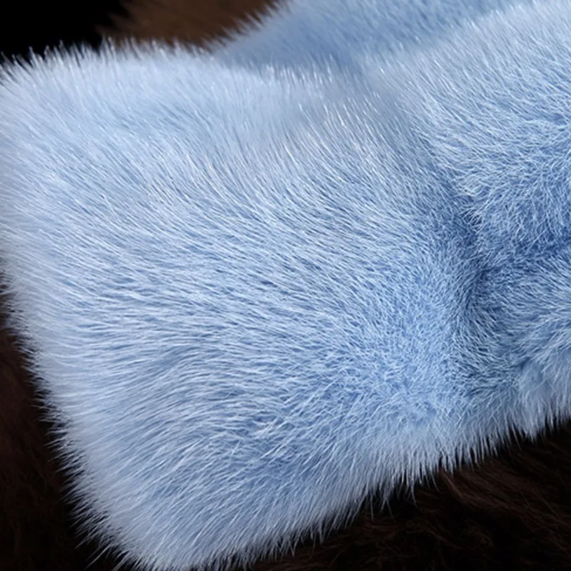 Naiveroo зимнее пальто из искусственного меха с коротким ворсом Новое поступление Женская верхняя одежда с длинным рукавом однотонного цвета синего, белого, розового размера плюс