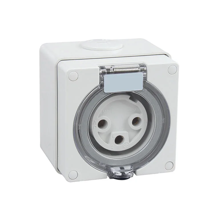 

Free Shipping 3Pin 250V 32A Australian Standard IP67 Industrial Square Waterproof Socket 56SO332