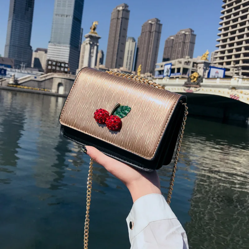 

Summer Handbag 2018 New Tide Personality Color Collision Small Square Bags Korean Chain Single Shoulder Bag