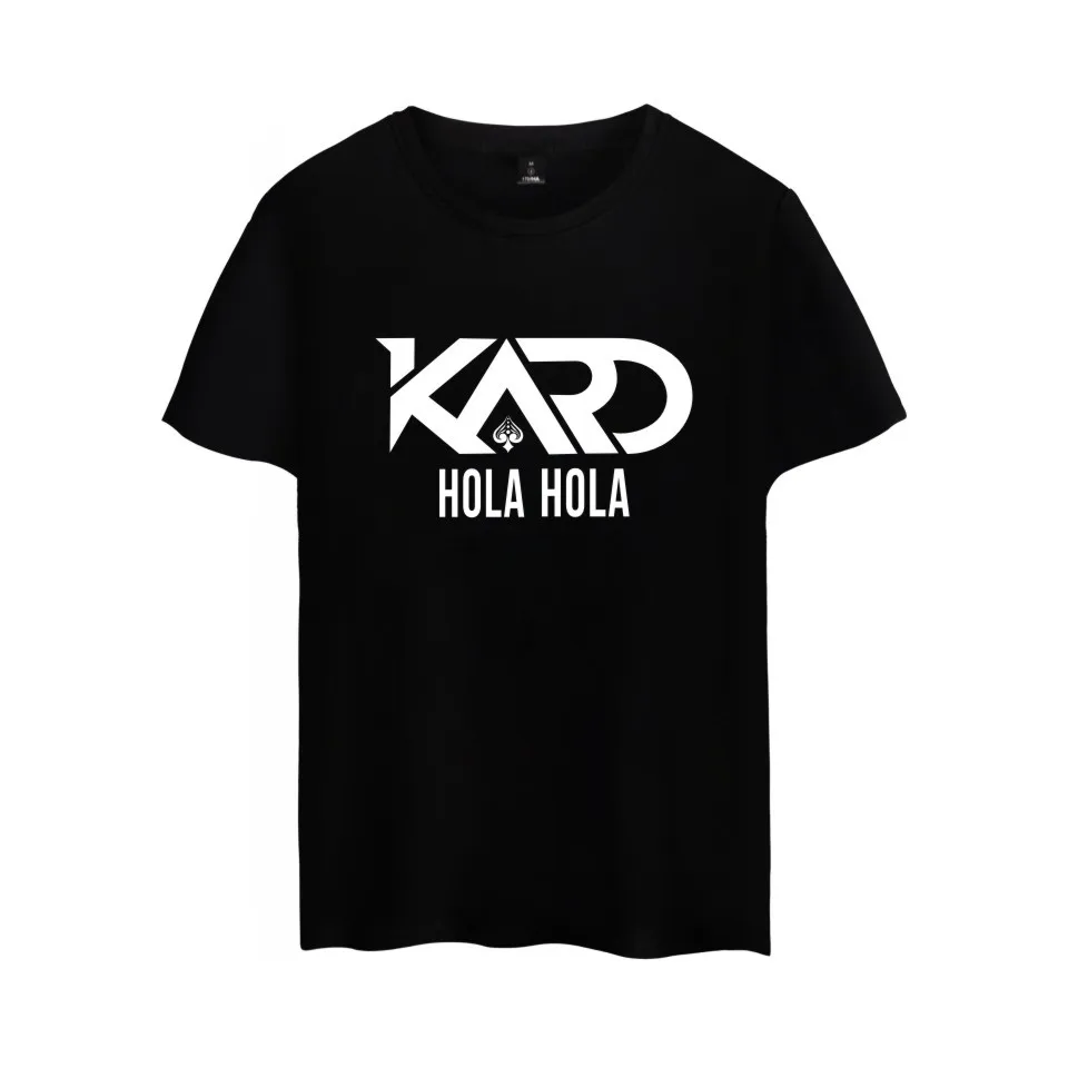 Корейская коed group K.A.R.D Футболка K-Pop Moombahton EDM KARD модная футболка с короткими