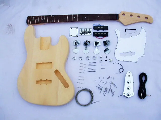 

Classic handmade Solid Basswood Electric Guitar DIY KIT Set free shipping
