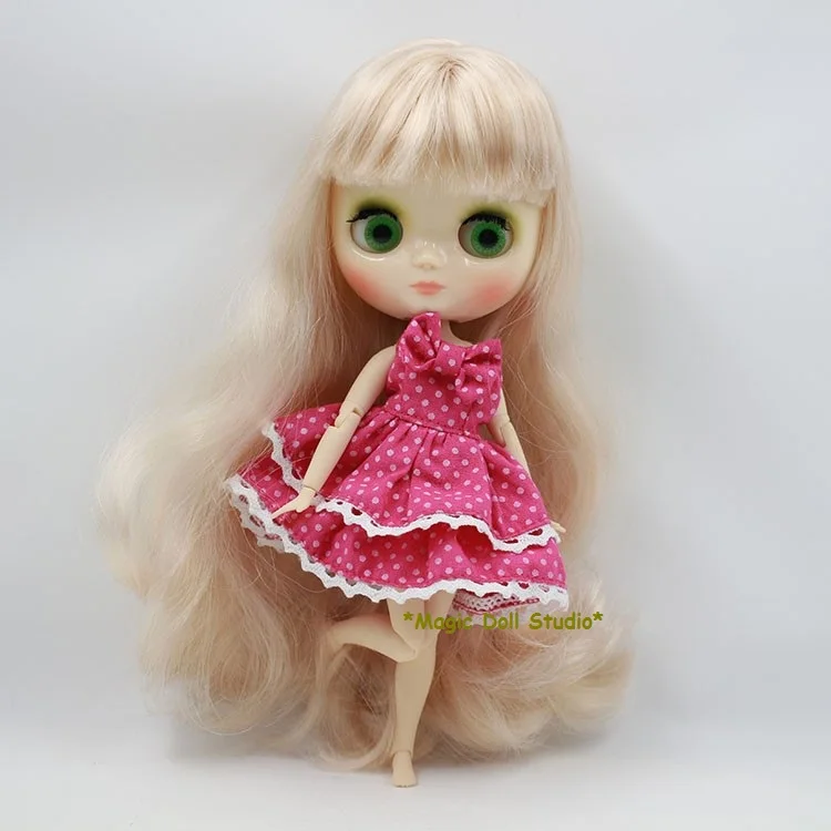 

[NBL014] 2018 Free shipping Nude Middie blyth Doll Middle blyth Blonde Long Hair Doll Suitable For DIY Change Toy For Girls