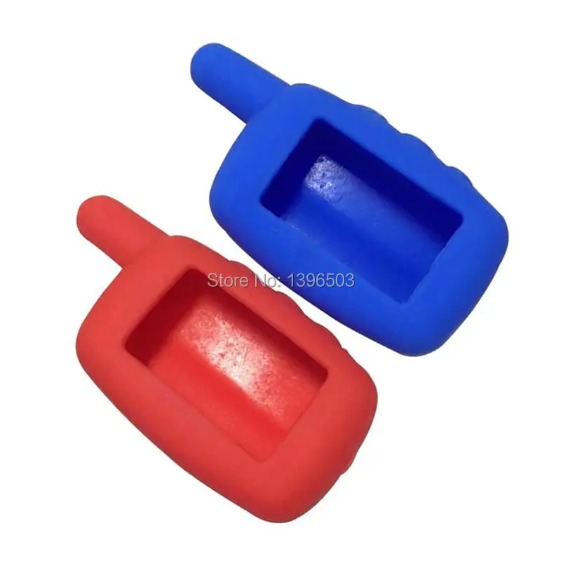 Silicone key case for 2 way car alarm system LCD remote control key fob cover Starline A6 A9 A8 A4 A2 A1 keychain body shell