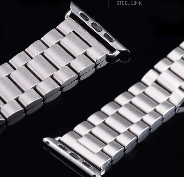Металл, нержавеющая сталь Ссылка браслет наручные ремешок для iwatch band 38 мм 42 мм серии 4/3/2/1 для Apple watch полосы 44 мм 40 мм ремни