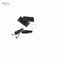 50Pcs 2xAA Battery Case Holder Socket Wire Junction Boxes With Wires, Switch&Cover, 5.5/2.1 DC Plug