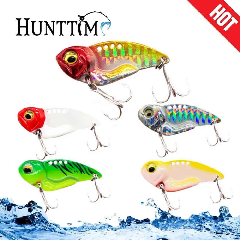 

1Pcs Metal VIB Lures 4.5cm Luminous Vibrations Lure Fishing Bait Bass Artificial Hard Baits Cicada lure Long shot 3D Eyes DX30