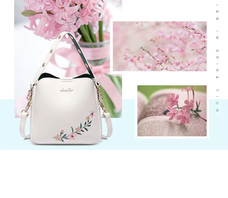 Just star women leather shoulder bag 3