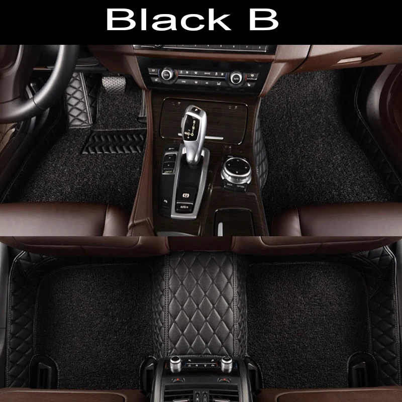 

Car floor mats for BMW Series GT M3 X1 X3 X4 X5 X6 Z4 Waterproof car-styling leather Anti-slip carpet liners