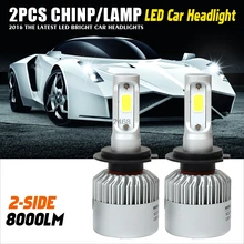 H7 LED Car Headlight Bulb 72W 8000lm 6500K Auto Headlamp Fog Light Bulbs for Lada/Toyota/Renault/VW/Hyundai/K