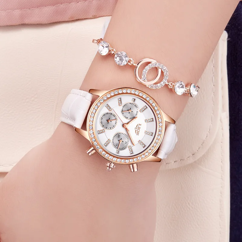 

Relogio feminino Women Watches LIGE Luxury Brand Girl Quartz Watch Casual Leather Ladies Dress Watches Women Clock Montre Femme