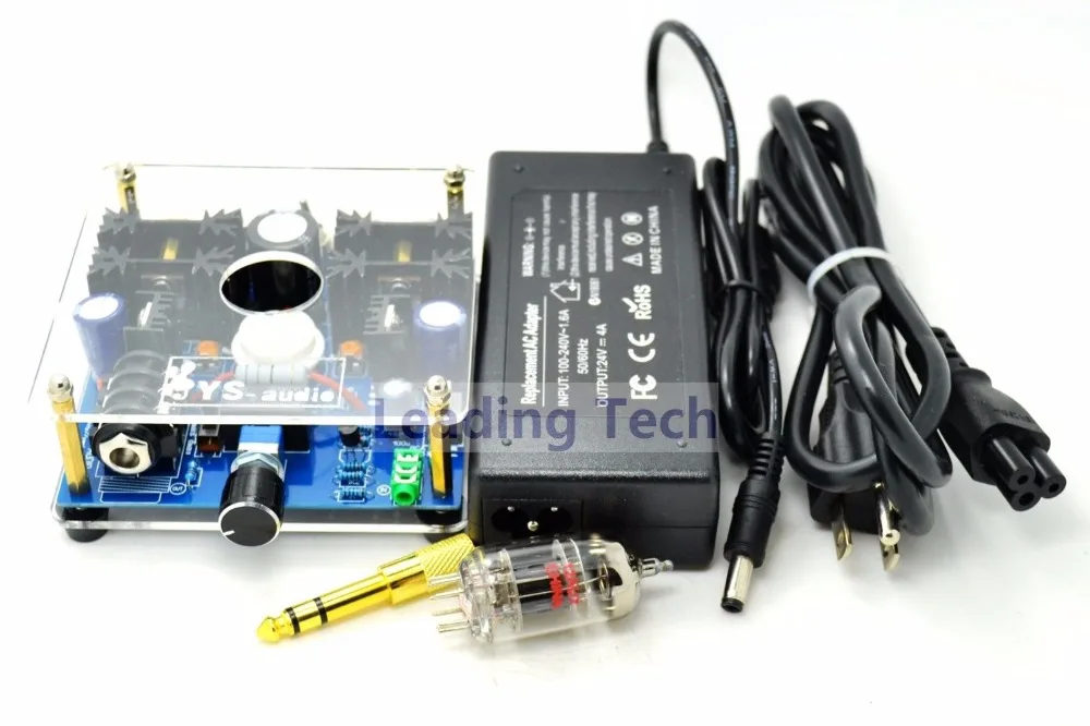 

Amp Board DC 24V 20Hz-20KHz 12AU7 Tube Headphone Amplifier Board w/Adapter