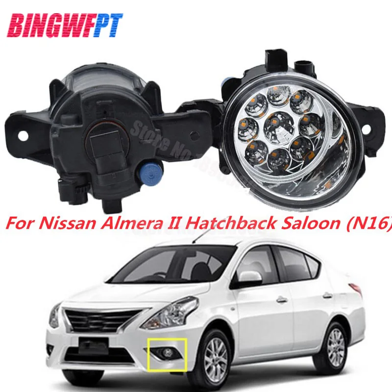 

2PCS Angel Eyes Car styling LED Fog LIGHT Lights drl Refit For NISSAN ALMERA 2/II Hatchback (N16) 2001-2006