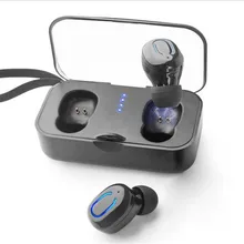 Последние Bluetooth 5,0 наушники TWS беспроводные настоящие громкой связи Наушники Спортивные стереонаушники с зарядным устройством для телефона