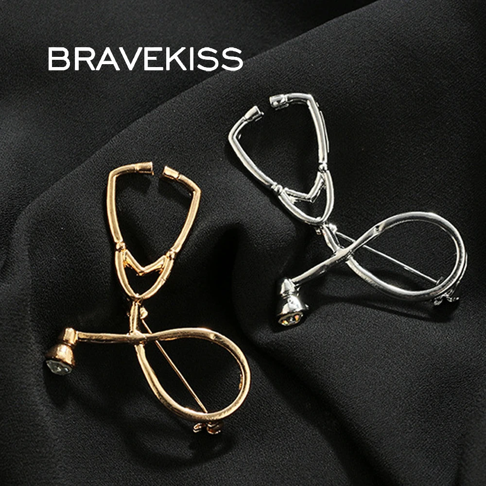 BRAVEKISS популярная брошь стетоскоп для женщин и мужчин значок броши медсестры
