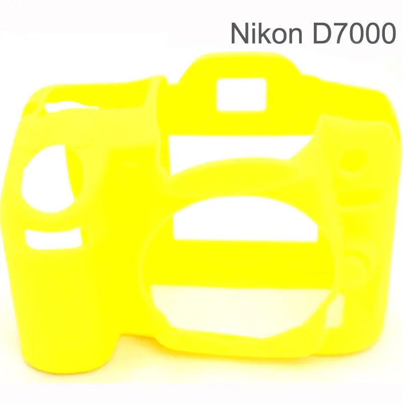 Высококачественная силиконовая Крышка для камеры Nikon D3100/D3200/D3300/D7000 черный желтый Камуфляжный цветной резиновый чехол для камеры