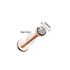 Rose Gold 2.0mm Gem
