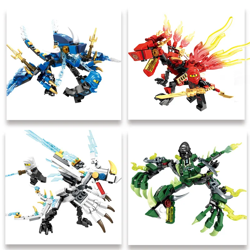 Hot 95pcs + Ninja Dragon Knight Building Block Senbao Children