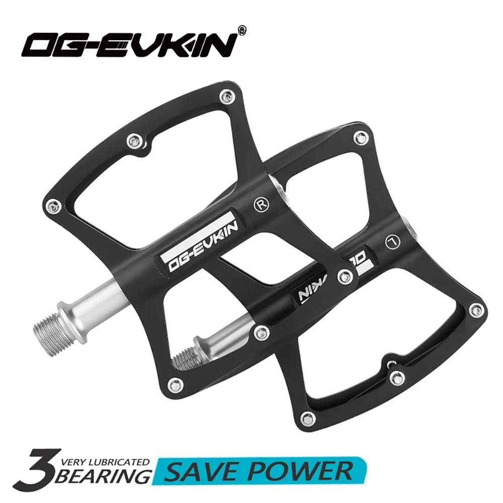 

OG-EVKIN 3 Bearings Bike Pedal Anti-Slip Ultralight MTB Mountain Bicycle Pedal Sealed Bearing Pedals Cycling Bicycle Accessories