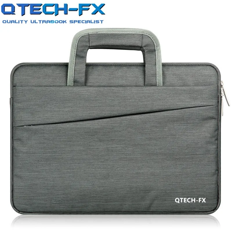 

Fashion Briefcase Laptop 13.3/14/15/15.6Inch Slim Light Weight Handbag Protect for QTECH-FX Apple Lenovo HP Notebook PC MacBook