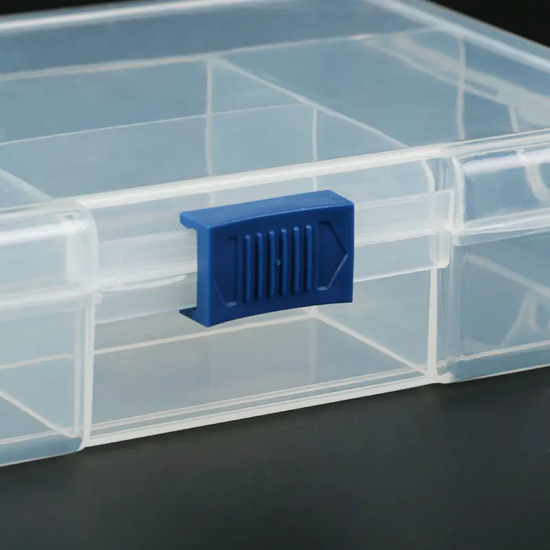 Caja de contenedor de plástico electrónico para caja de herramientas SMD SMT tornillo de costura PP transparente rosa azul componente caja de almacenamiento Caja de contenedor de plástico electrónico para caja de herramientas SMD SMT tornillo de costura PP transparente rosa azul componente caja de almacenamiento
