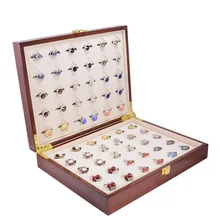 Роскошные запонки и кольца, Подарочная коробка, 30 пар, деревянная коробка, высокое качество, окрашенная деревянная коробка, аутентичная 300*240*68 мм