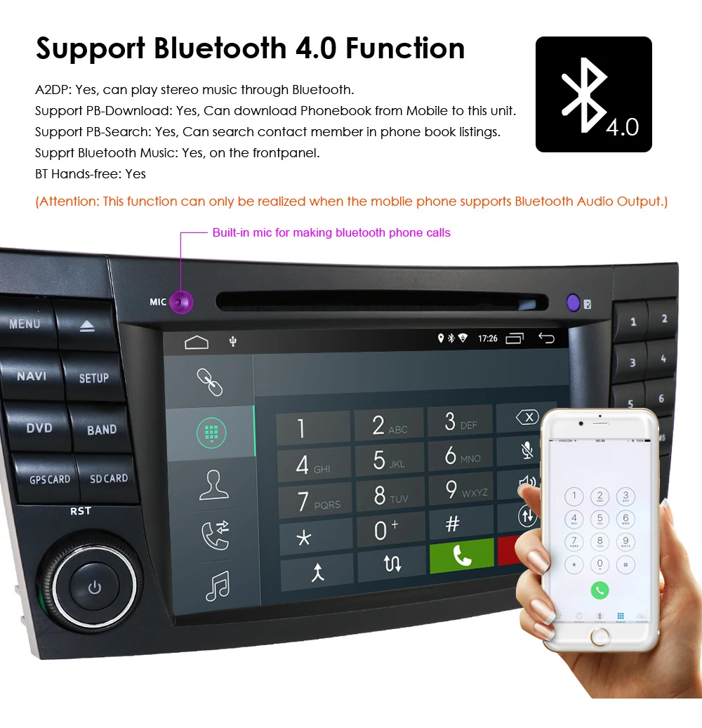 Perfect Ossuret Android9.0 Car Multimedia Player For Mercedes-Benz E-Class W211 G-Class W463 CLK-Class W209 CLS-Class W219 CLS 350 500 9