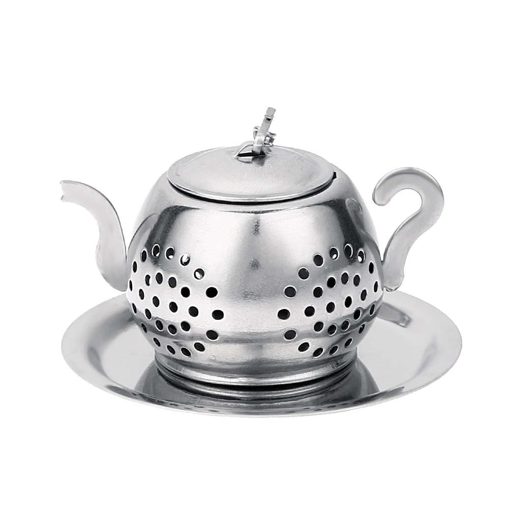 

Hot Sale Mesh Stainless Steel Tea Pot Spice Herb Strainer Filter
