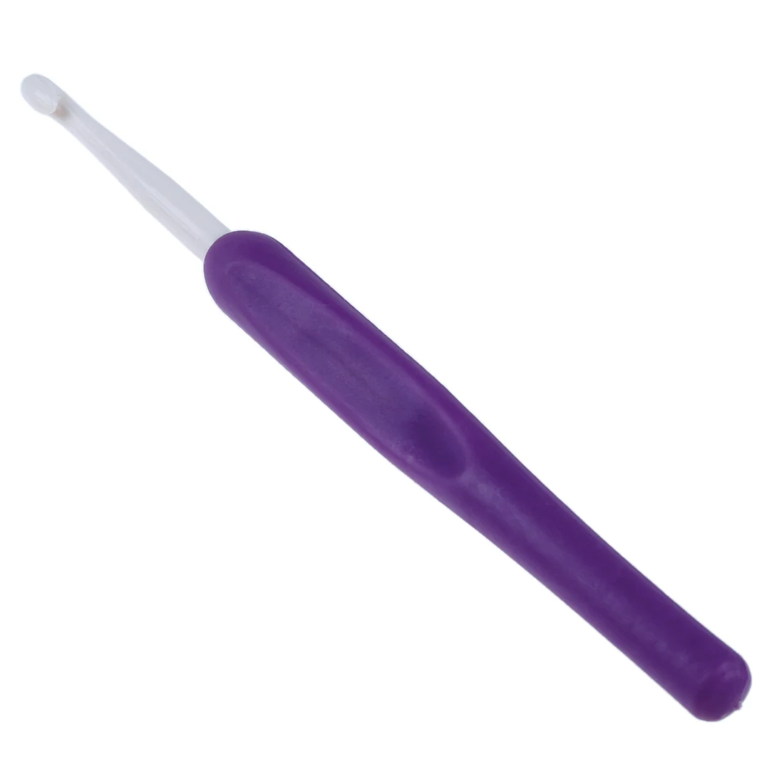 8 шт. эргономичные пластиковые ручки для вязания крючком Крючки для вязания спиц Набор 2,5-6 мм фиолетовый