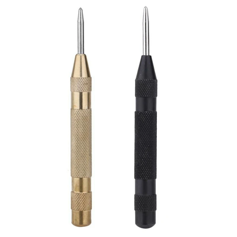 Automatic Centre Punch Steel Spring Loaded Marking Starting Holes Hand Tool