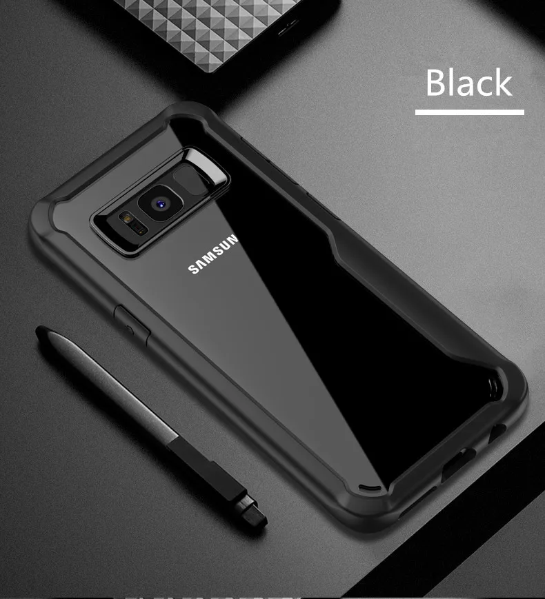 istylishmall-Transparent Shockproof Armor Case For Samsung Galaxy S9 S8 Plus Note 8 9 A8 A6 Plus 2018