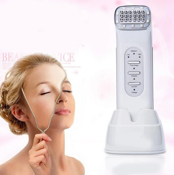 

New RF Radio Frequency Skin Face Care Lifting Tightening Wrinkle Removal Facial Physical Massage Machine 100-240V Rechargeable