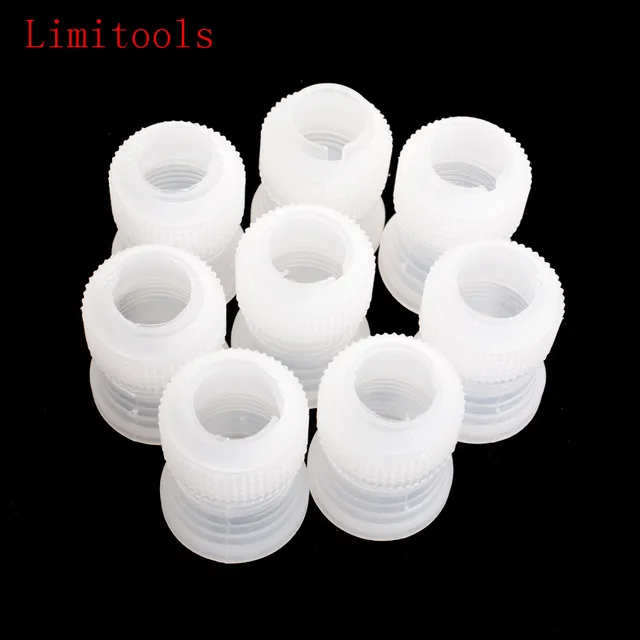 10PCS Plastic Icing Piping Couplers Small Pastry Coupler Baking Cake Decorating Bags Tips Nozzles 10PCS Plastic Icing Piping Couplers Small Pastry Coupler Baking Cake Decorating Bags Tips Nozzles