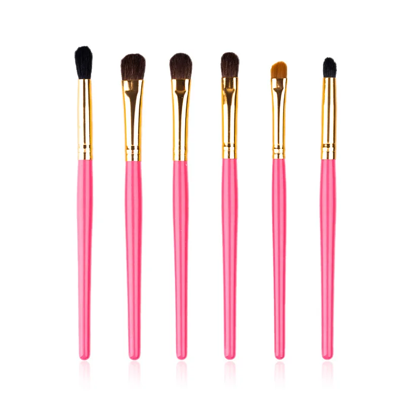 

New 4/6 Pack Portable Pony Eye Shadow Brush Set Eye Smudge Brush Beginner Makeup Brush Beauty Makeup Tool