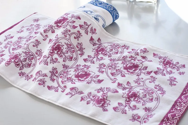 Китайские вышитые полотенца для взрослых, хлопковое банное цветочное большое полотенце для душа, подарочное Хлопковое полотенце, плотная ткань, мягкое полотенце, 50t020
