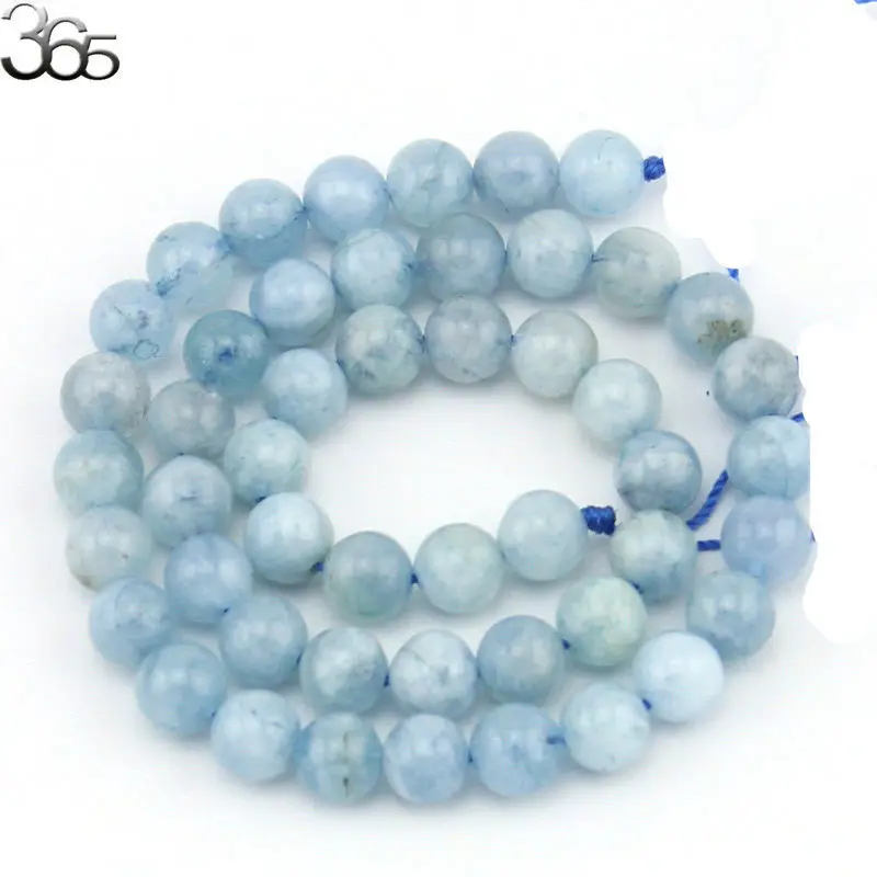 Wholesale Jewelry 4-12mm Natural Brazilian Aquamar...