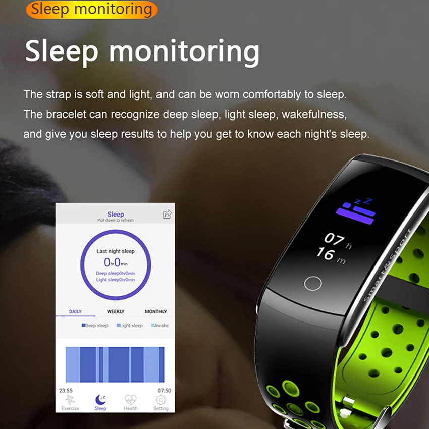  Q8S Smart Bracelet Heart Rate Monitor Waterproof Fitness Tracker Bluetooth Watch Band Q8 For Androi - 32884345802