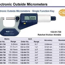 0~ 25 мм электронной цифровой микрометр вне микрометра один и две кнопки
