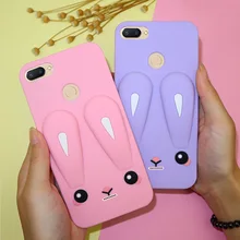 

For Xiaomi Redmi 6 Case Redmi 6 Pro Cover Full Protection Soft Silicone Cute Rabbit Ears Phone Cases For Xiaomi Redmi 6 Pro