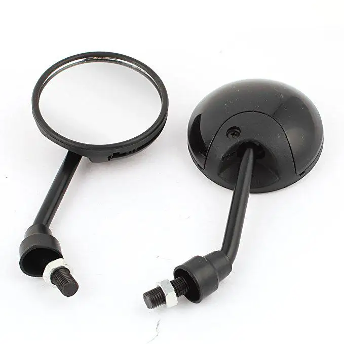 LumiParty 1pair of Motorcycle Rearview Mirrors for 10mm Diameter Hole High quality Motorcycle