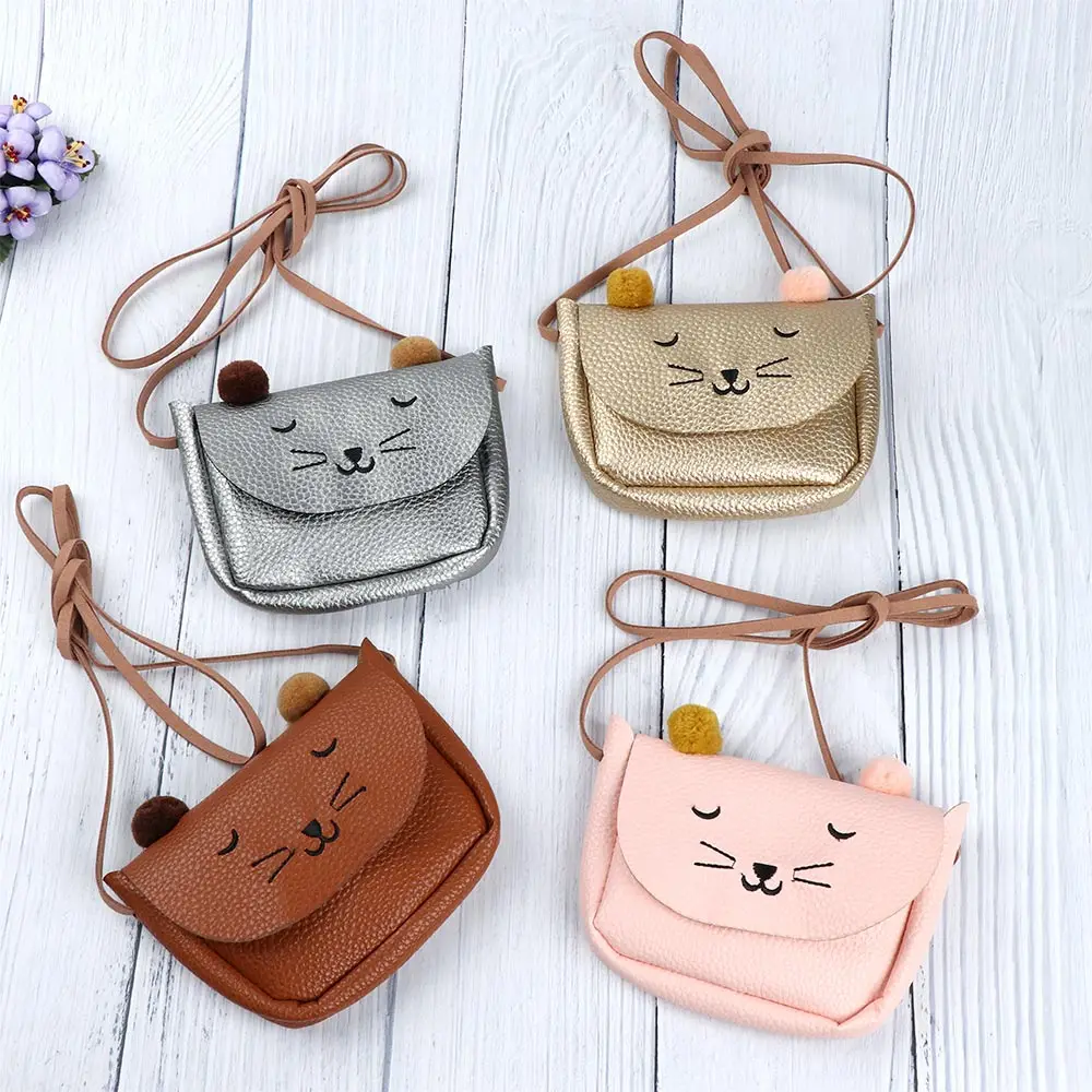 

1Pc Girl Coin Purse Mini Cartoon Cat Ear Lovely Handbags Messenger Bag Women Kids All-Match Key Cartoon Lovely Simple Clutch