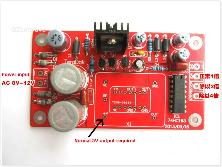 

Free ship Function clock precise regulated power supply board compatible with TCXO OCXO frequency divider board