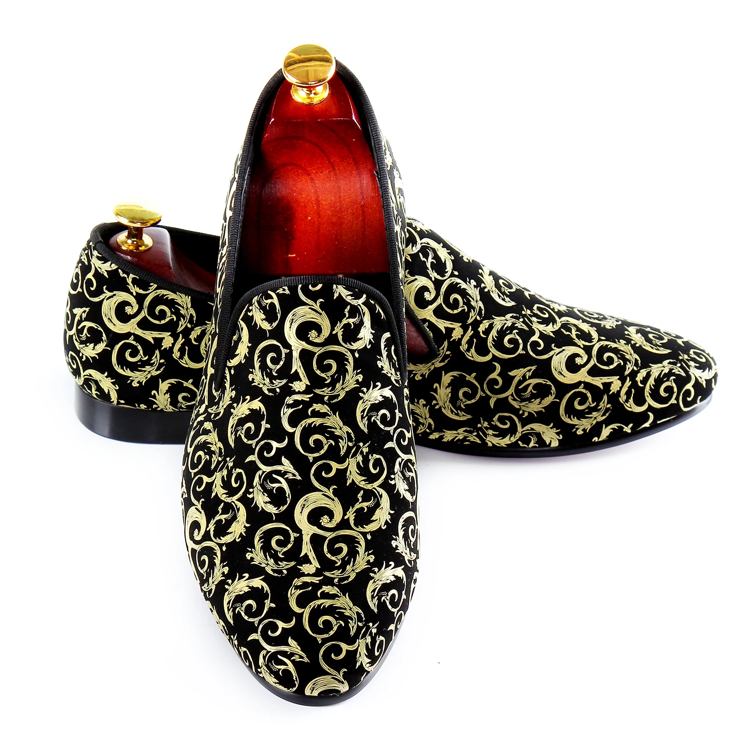 Harpelunde Paisley Men Loafer Shoes Printed Stretch Fabric Wedding Shoes Hot Sale Flats Shoes ...