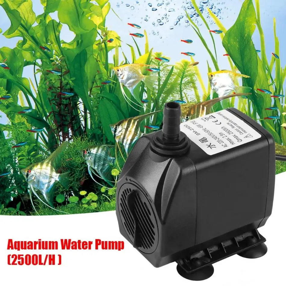 2500L/H Ultra Quiet Submersible Water Pump Fish Pond Aquarium Tank Fountain Assortmentin Water