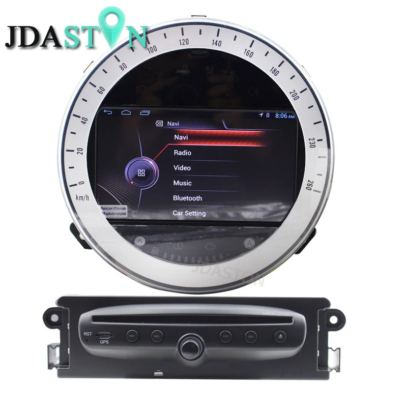 JDASTON Android автомобильный CD dvd-плеер для BMW Mini Cooper 2010- Автомобильный gps навигатор мультимедиа аудио радио 1080P Карта USB видео