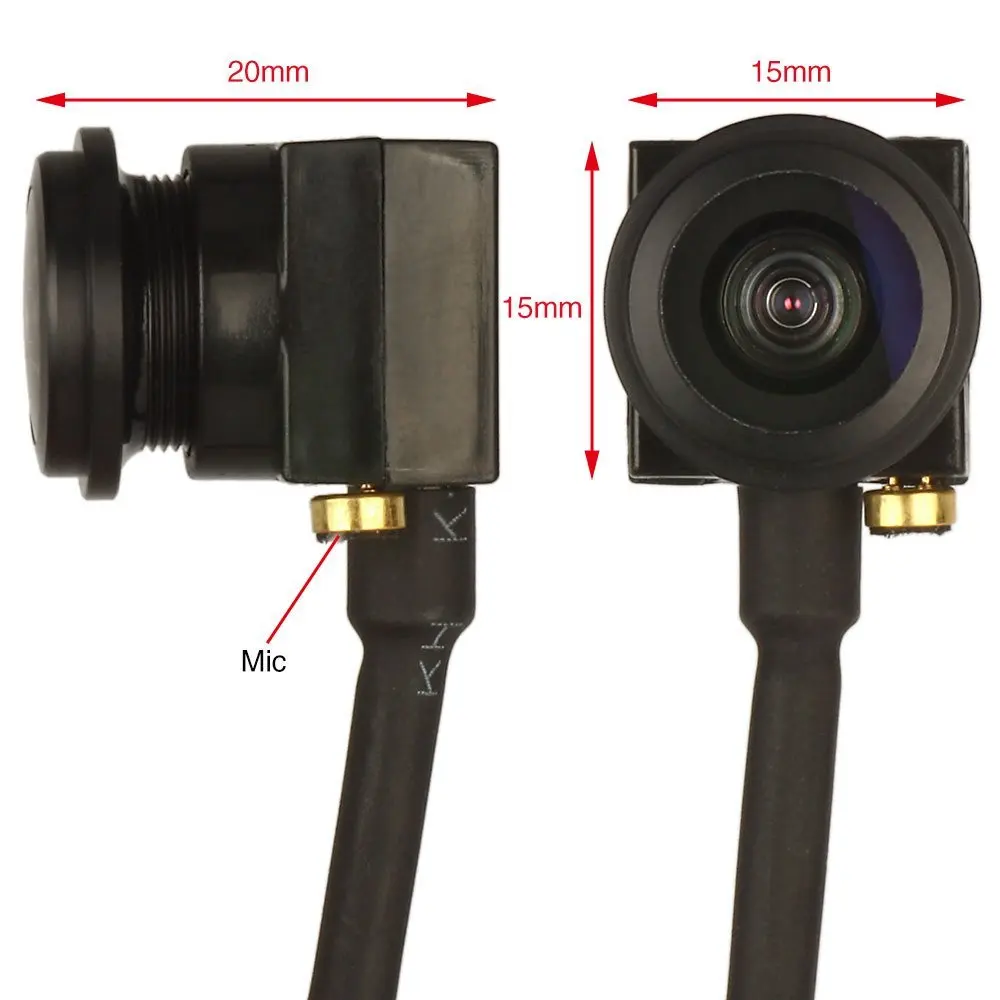 Камера видеонаблюдения 1/3 Sony CCD 1000TVL 1 8 мм широкоугольный HD с аудио микрофоном|camera