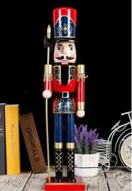 SCY+Creative Nutcracker 60CM large Nutcracker puppet soldier King musicians lucky talisman ornaments soldiers living - Цвет: 1