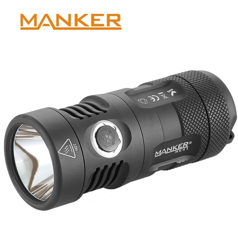 Manker MK41 HD 2000 люменов Cree XHP35 HD светодиодный фонарик компактный Метатель факел применение 4x AA/4x14500 батареи мини открытый лампа